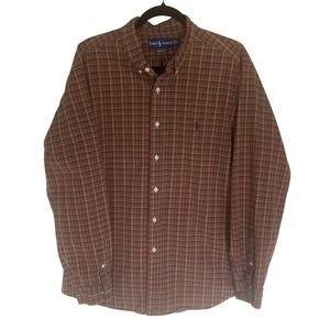 Polo Ralph Lauren Classic Fit Mens Button Down Long Sleeve Plaid XL Gorpcore Y2K